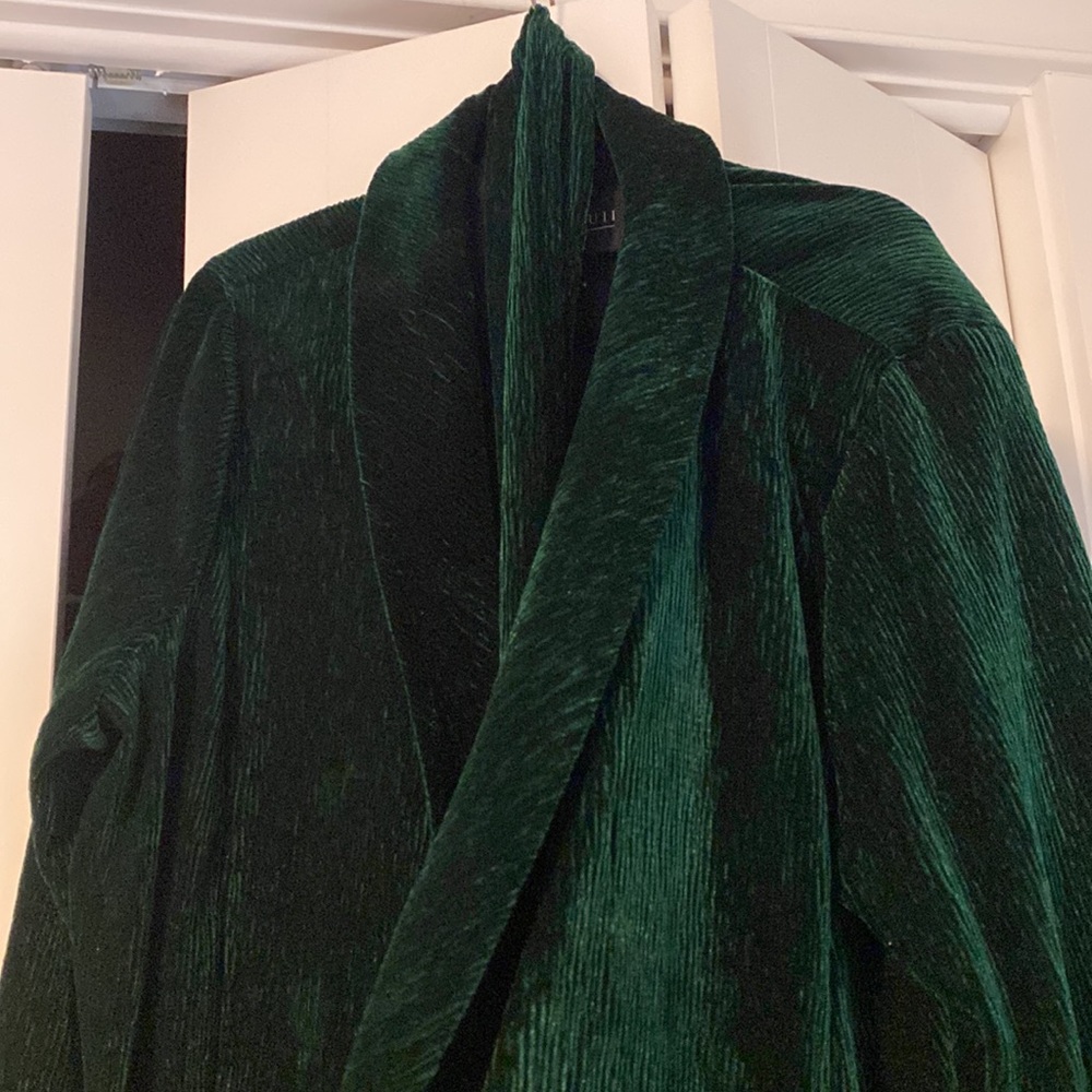 Eloquii Green Blazer Velvet Size 20